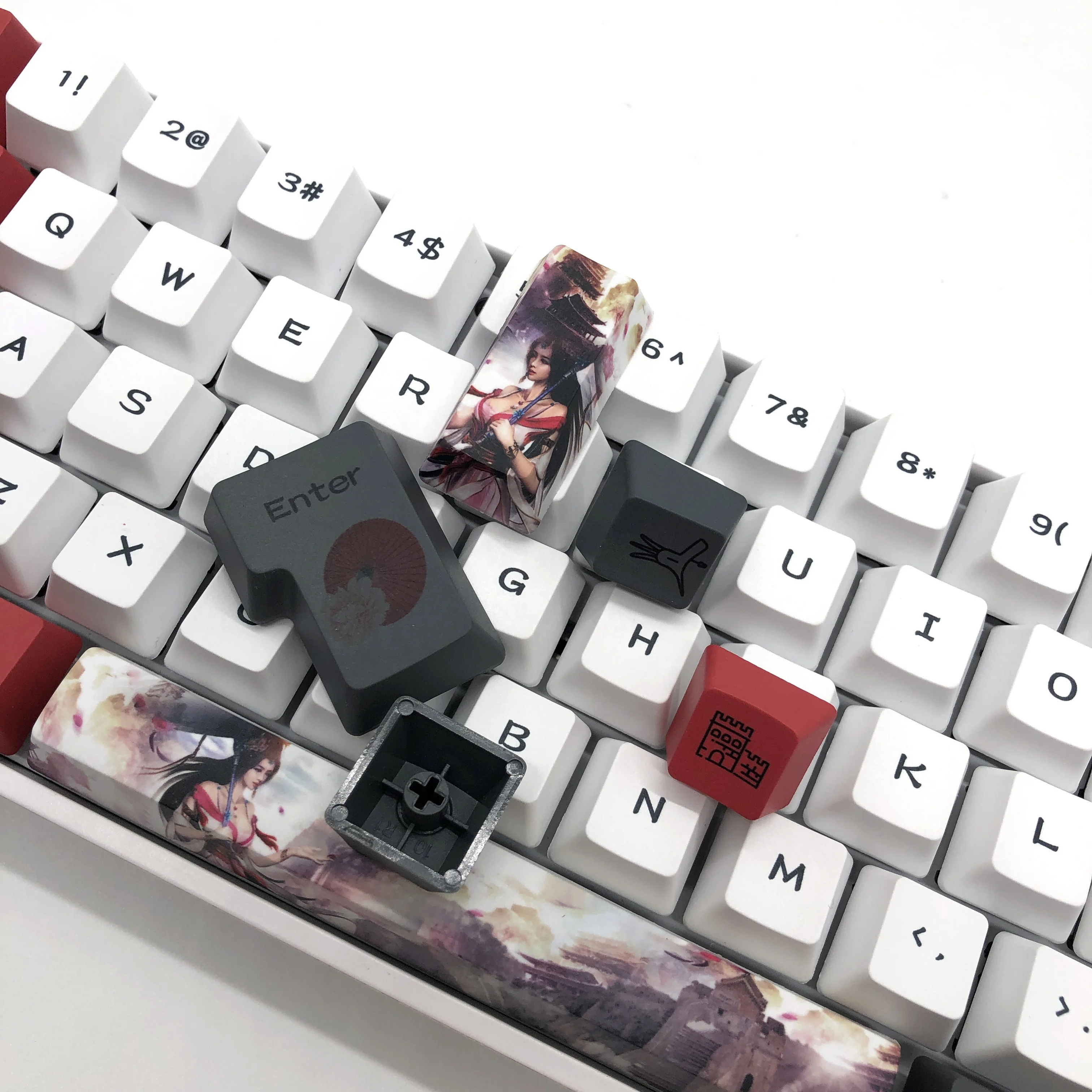 Колпачки для клавиш PBT Aritisan набор механических колпачков XDA OEM ABS Doubleshot