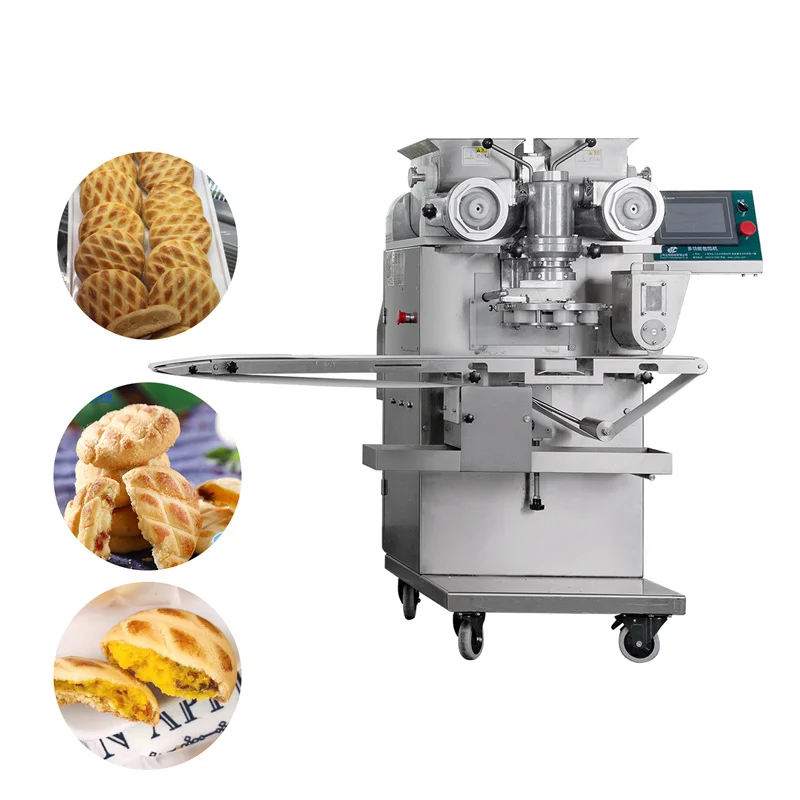 Full Automatic Biscuit and Snack Food Equipment Commercial Double Hopper Cookie Making Machine Sweet Macaron Encrusting Machine