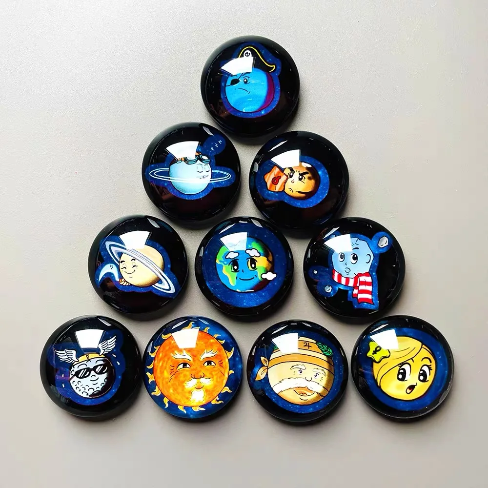 Wholesale High Standard Personality Custom Refrigerator Magnets 3inch Dome 3d Fridge Magnets Crystal Glass Round Fridge Magnet