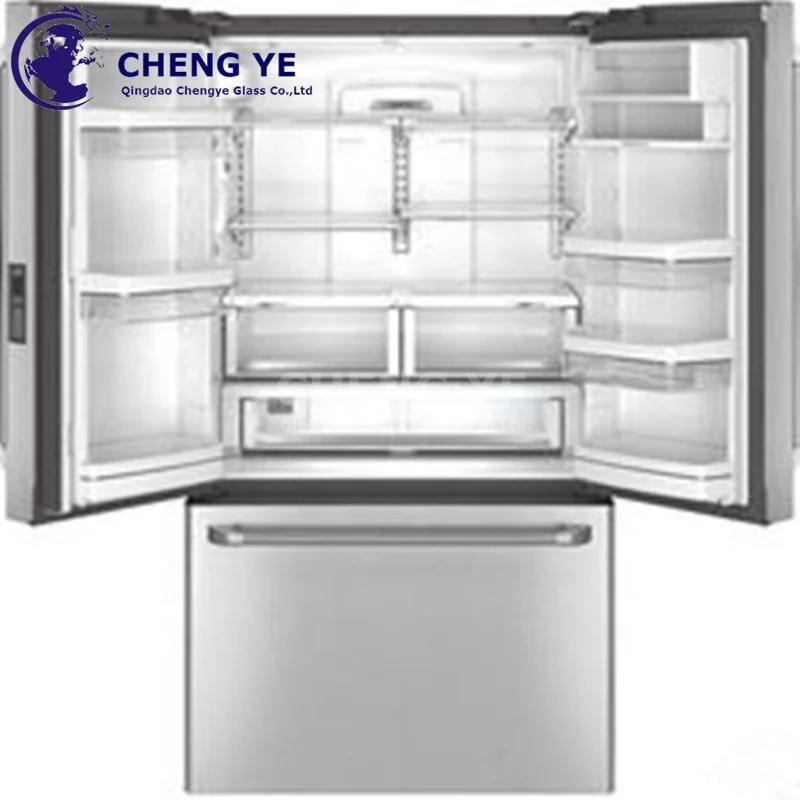 Tempered Toughened Glass Door Used On Refrigerator Display Cooler Showcase Freezer Sliding Door