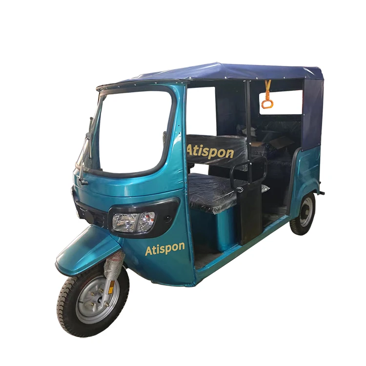 Завод OEM 3-х колесный мотоцикл Tuktuk Электрический рикша трехколесный велосипед Bajaj 6 пассажирское такси скутеры Tuk