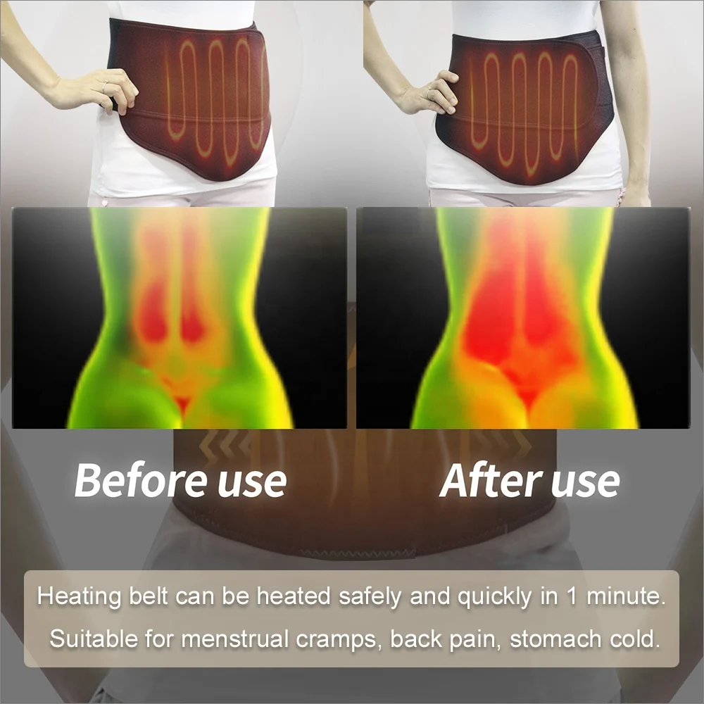 Дисменорея ремень менструальные грелку теплый дворец пояс быстрый нагрев Pad Тепловая терапия площадку для менструальные судороги