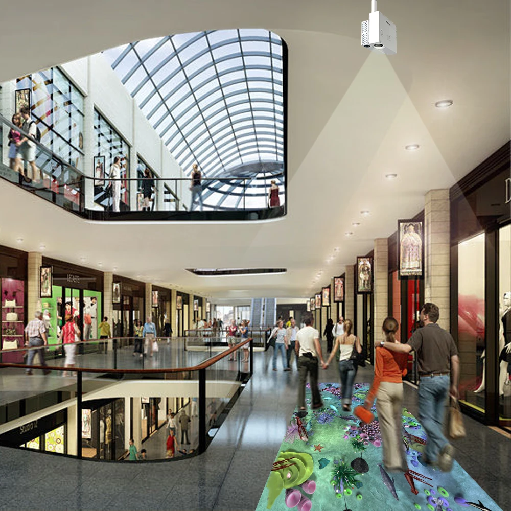 Interactive bar game projection system for entertainment, club, light bar