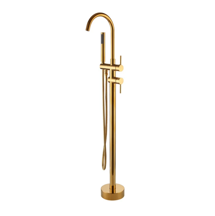 Bathroom bathtub faucet  Mixer Shower OEM Brass floor stand mounted bath tap with Australia watermark wels