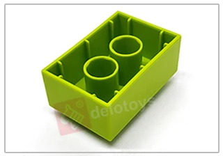 DELO TOYS  ( 6 Colors )  diy bricks toys building blocks 2*3  Plastic ABS  Brick 2 x 3  (JC031)
