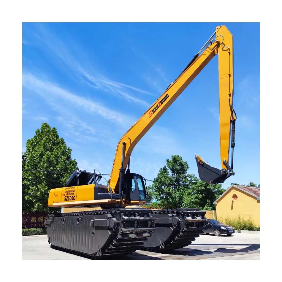 China Top Brand Shanzhong Multipurpose Floating Amphibious Boat Excavator in Kazakhstan