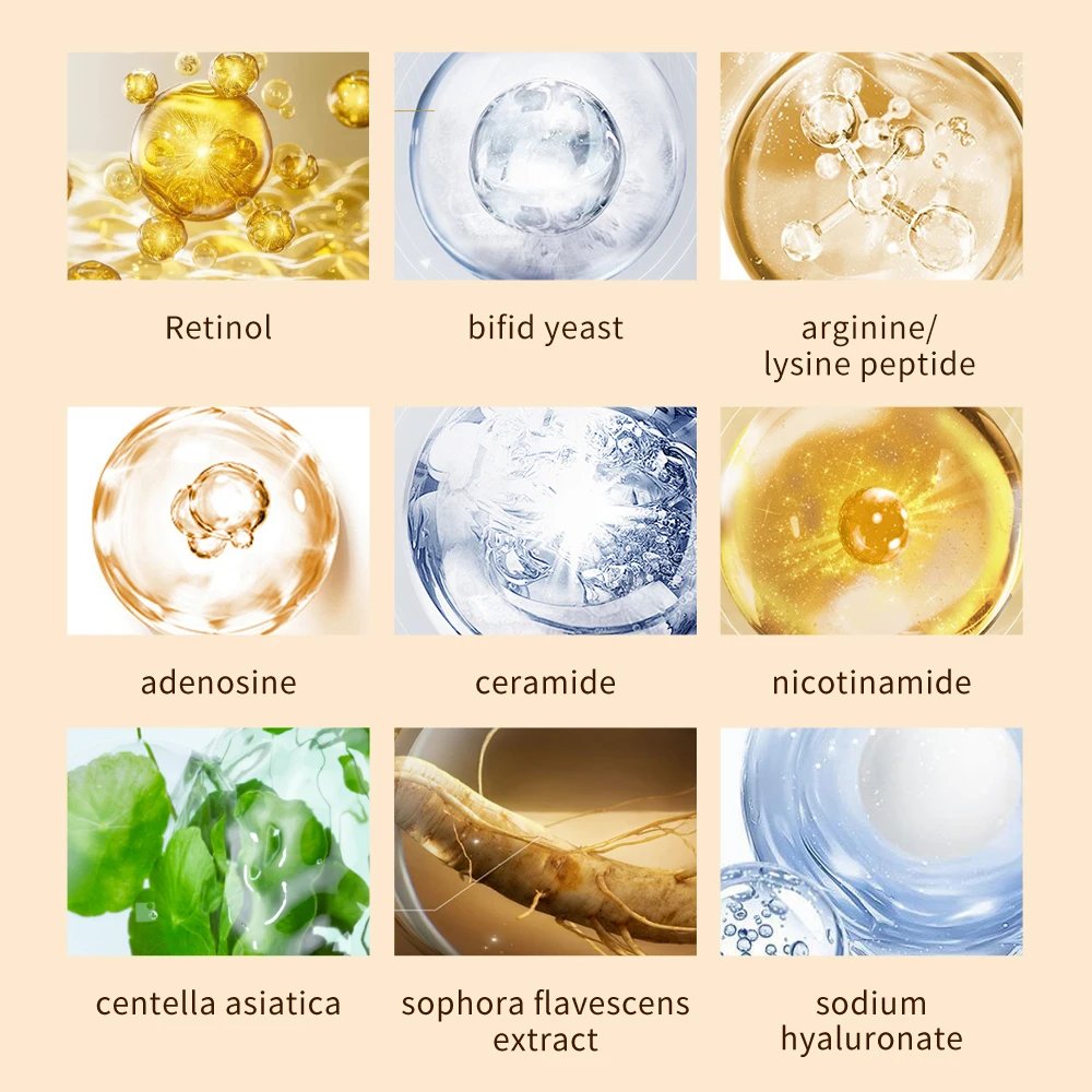 Private Label Vegan Brightening Firming Skin Care Moisturizer Anti Aging Wrinkles Remover Face Collagen Retinol Cream