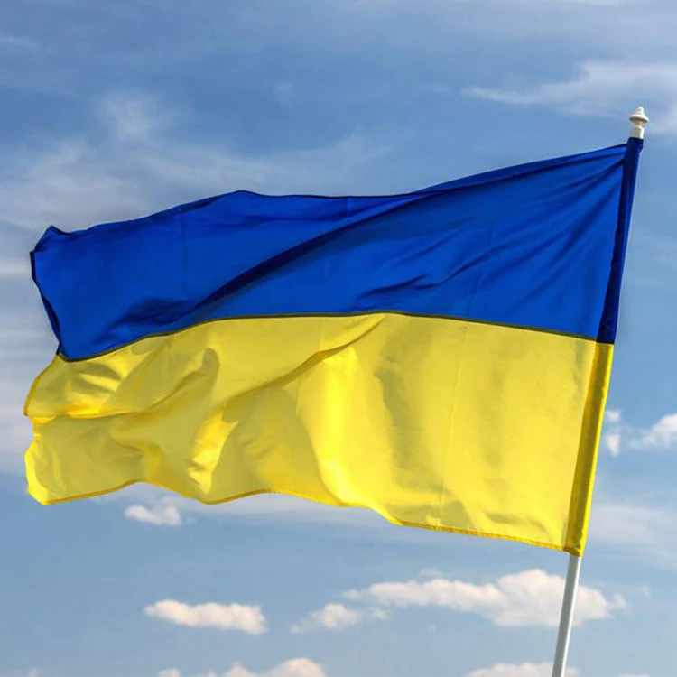 Factory price custom cheap polyester ukraine flag,fast delivery high quality flag ukraine,promotional flags banners