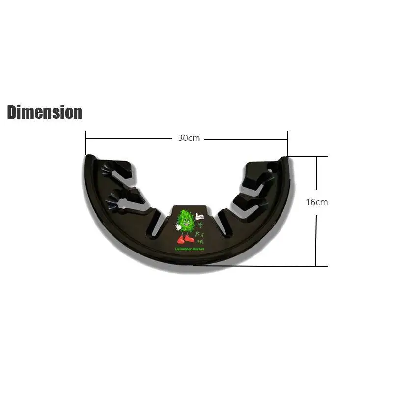 11.8inchx6.3inch Reusable Plastic Bucket Lid Indoor and Outdoor Garden Farm Use Harvest Herbs Debudder Bucket  Lid