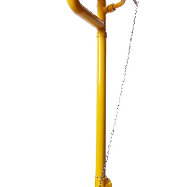 Yellow laboratory eye equipment  station eyewash portable   lab shower design with eye wash manufacturers