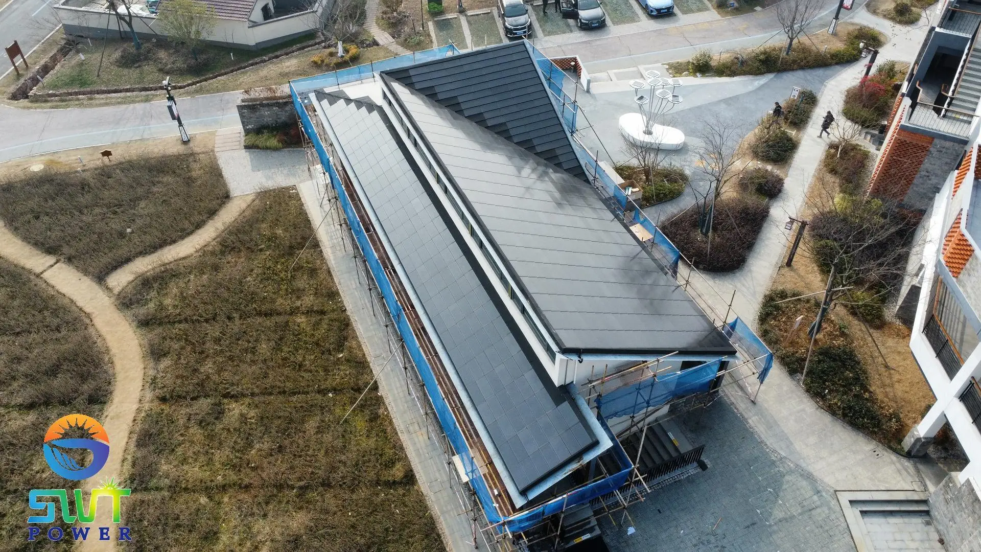 Солнечные панели BIPV солнечный модуль интегрированная и черепица 2 в 1 солнечная