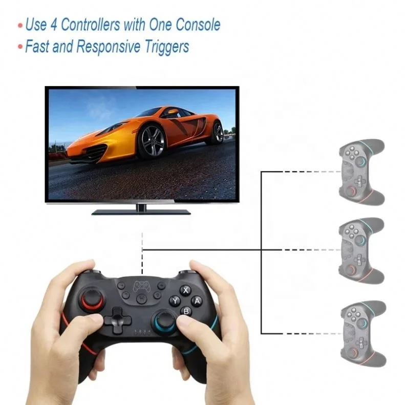 
Wireless Blue tooth Gamepad for Nintend Switch Pro NS-Switch Pro Game Joystick Controller for Switch Console with 6-Axis Handle 
