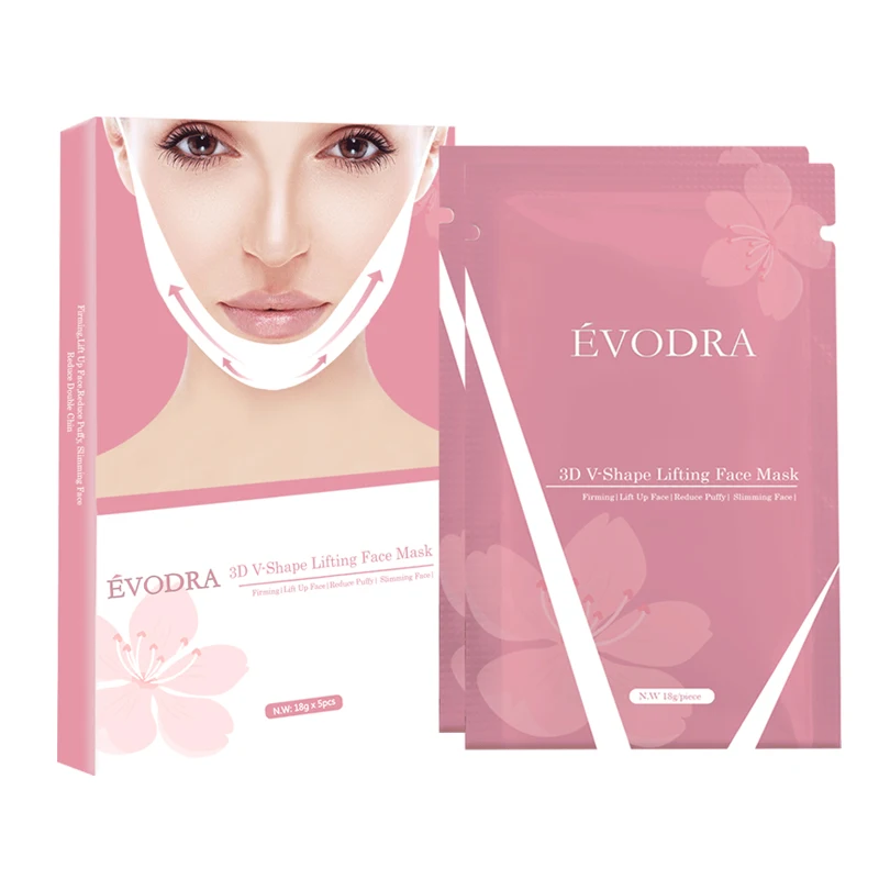 
Korea V Neck Chin Up Tightening Double Chin Reducer Patch V Line Firming Face Mask OEM 