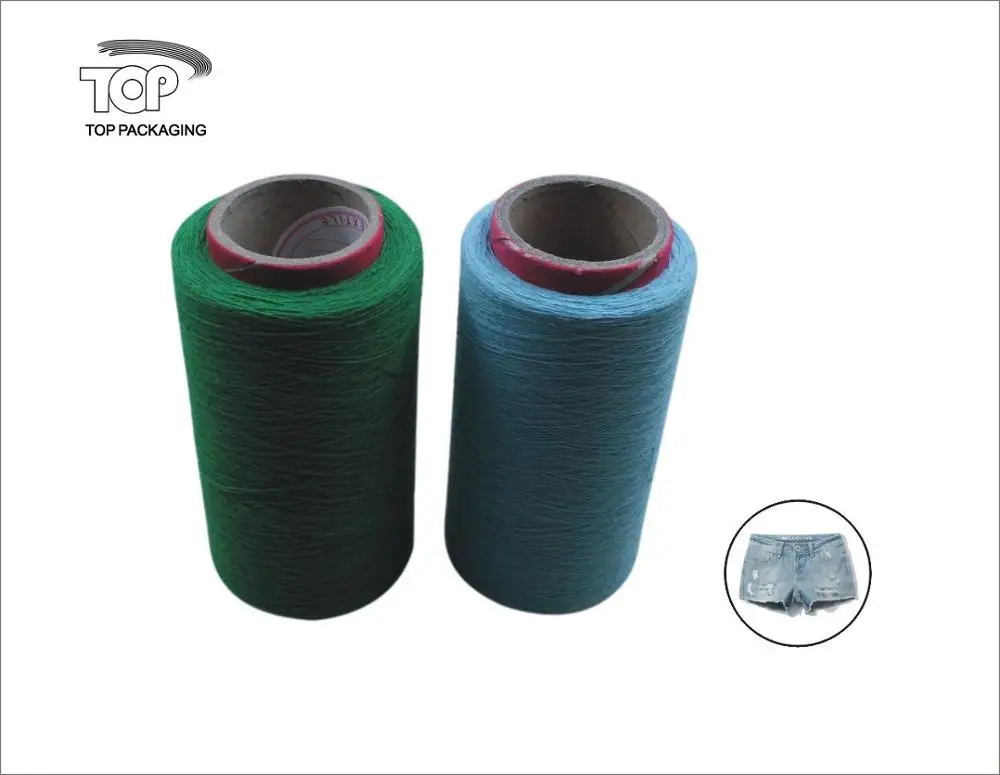 
blue yarn for jeans recycled jeans yarn made by TAITAN machine 