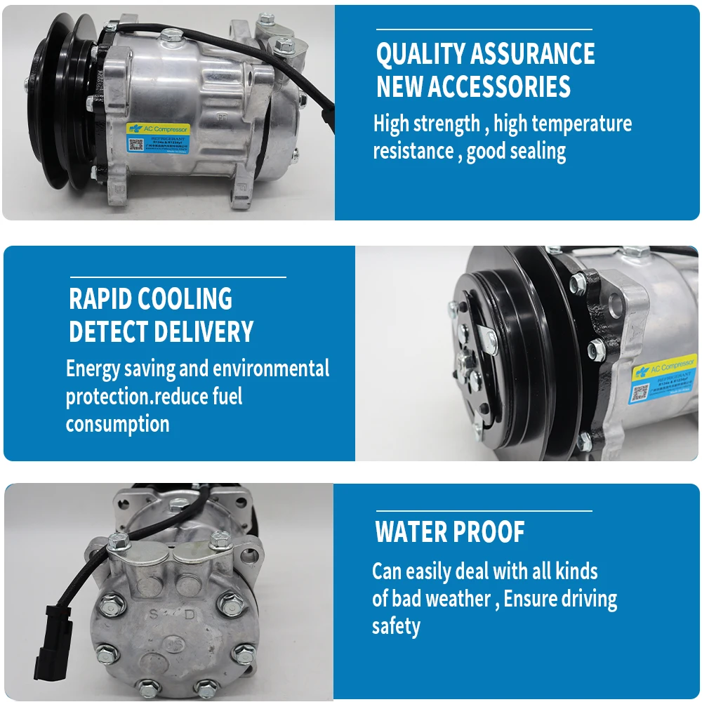 7H15 24V  AC Compressor for KOMATSU 23B-07-61112 23B0761112