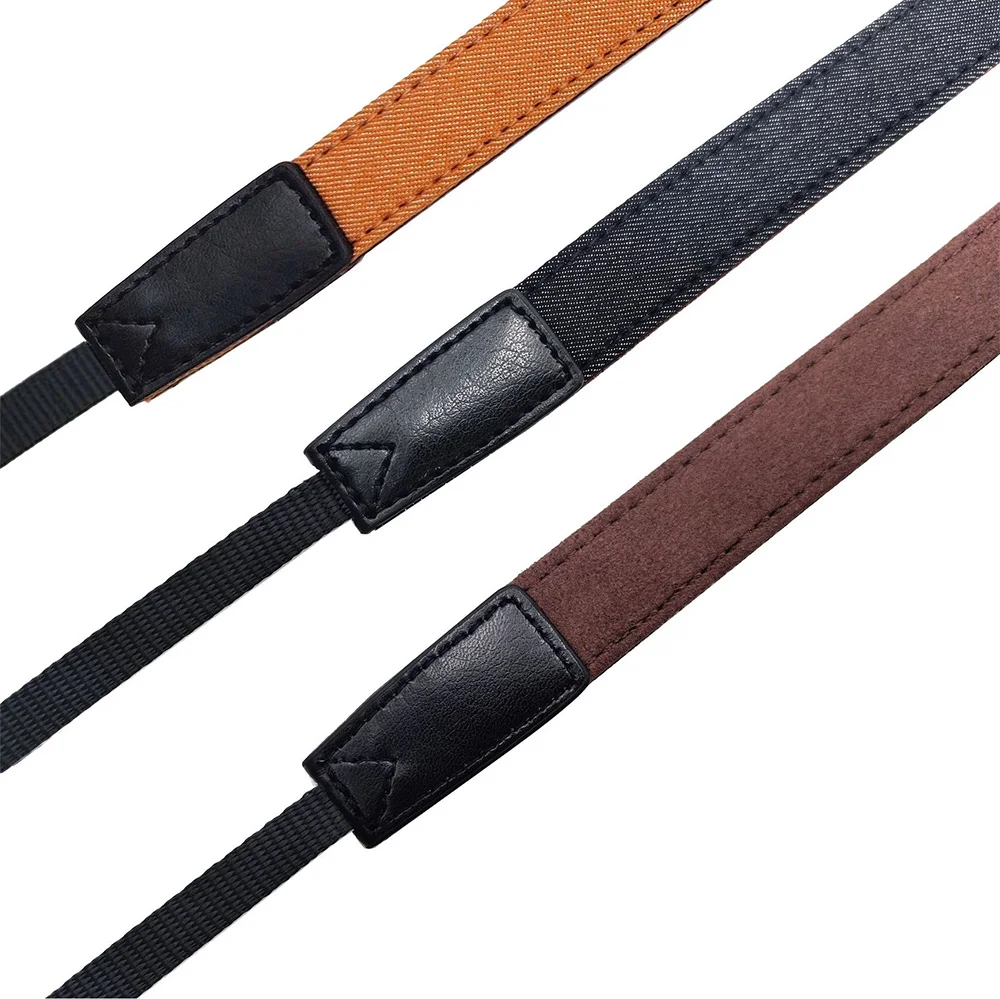 Yihong custom design logo confortable Simple denim Polyester Lanyard camera strap