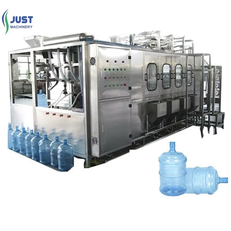 Complete automatic barrled bucket bottle 100bph 150bph 200bph 19l water filling machine