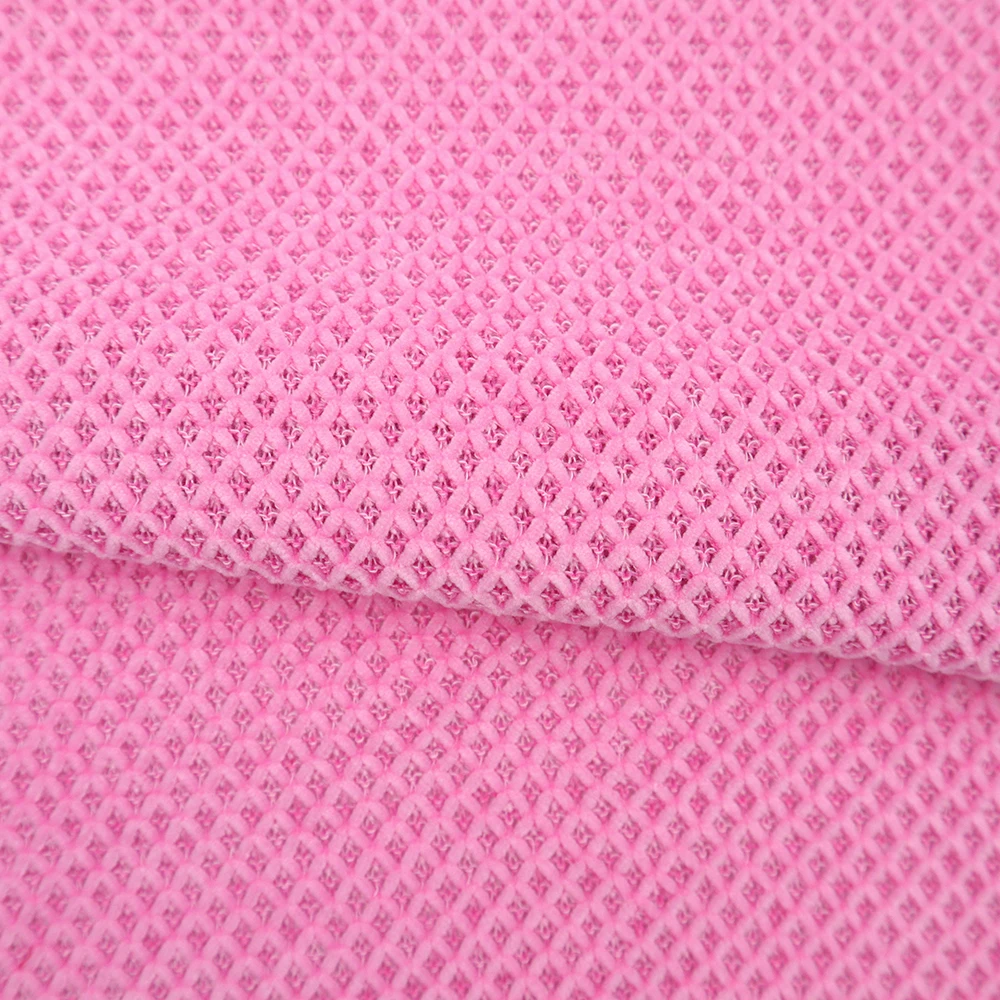 Fabric Factory Price design Multicolor pink Wholesale polyester solid knitted chenille fabric for apparel garments