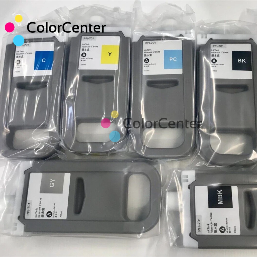 Compatible CO 700ml PFI-701 PFI-702 PFI-703 PFI-704 PFI-706 ink cartridge pigment with chip