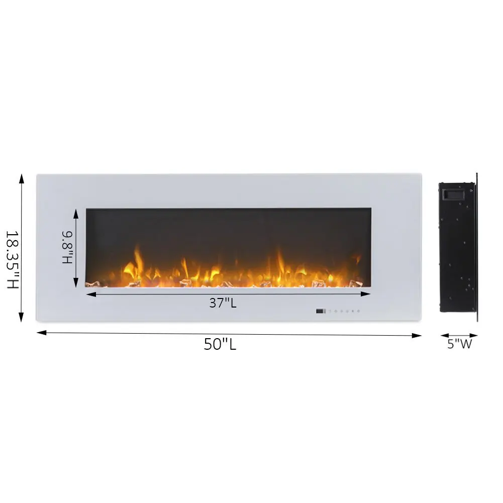 High quality simulated flame fireplace custom wall-mounted fireplace