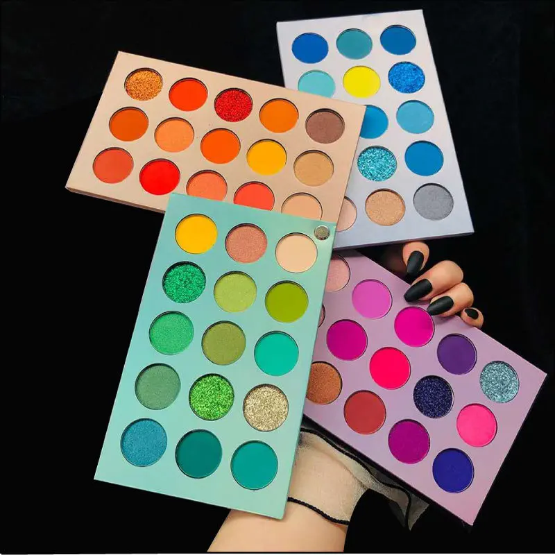 
Cross-border 60-color four-layer rotating eye shadow disc Pearl sequins online celebrity explosions eye shadow 