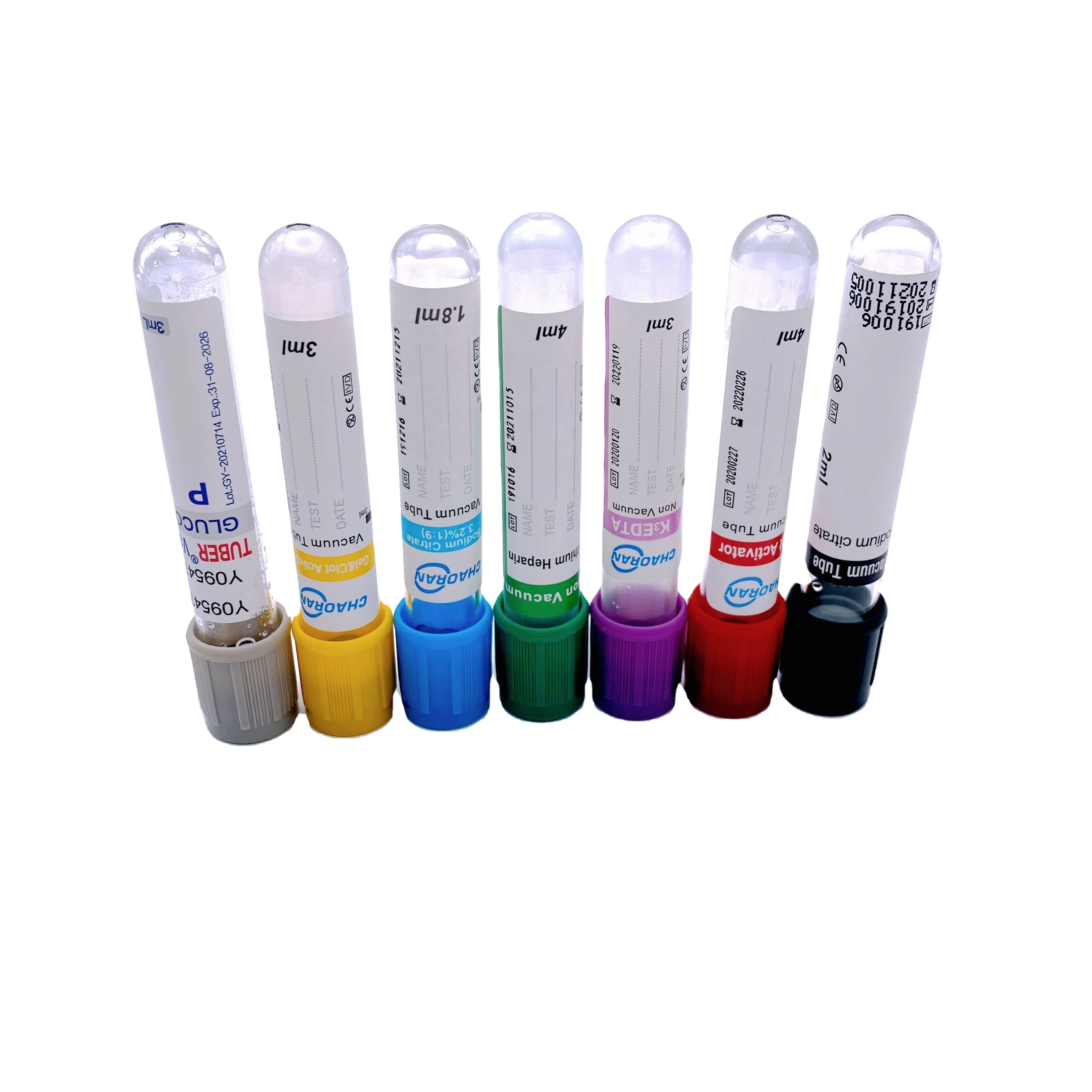 Medical Supplies Disposable PET Vacuum Blood Collection Tube Wholesale Price