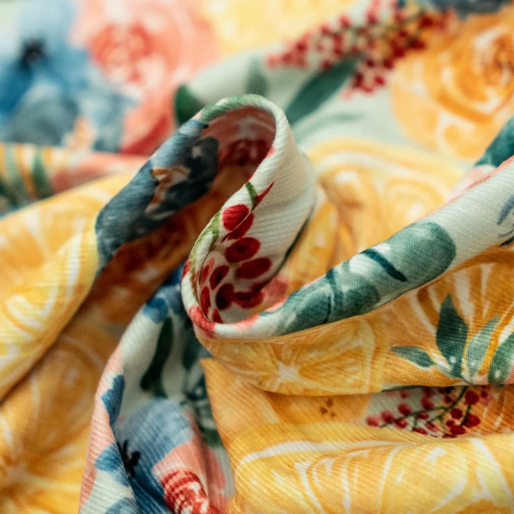 Широкая трикотажная ткань без MOQ с принтом из полиэстера и спандекса, мягкая ткань для шитья детской одежды