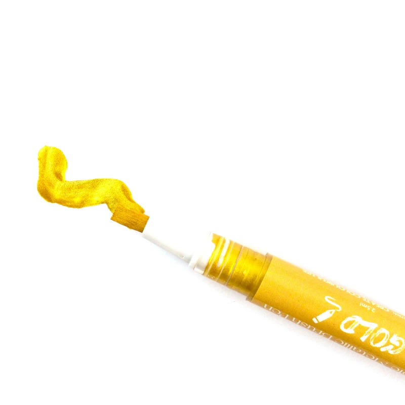 Most Popular Edible Metallic Marker Brush Pen Colorful Edible Glitter for Cookies Food Decoration