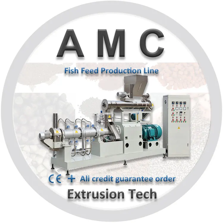 Full production extrusora alimento camaron 4 tonhr twin screw extruder fish feed animal feed pelleting machine