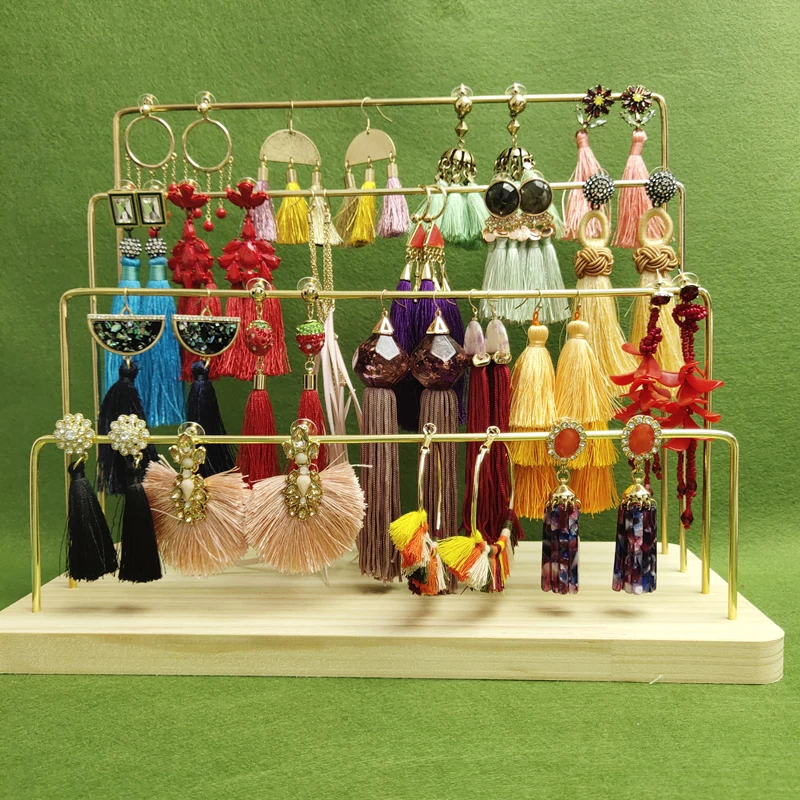 ed01146b Wholesale Jewellery Manufacturer Mixed Multi Color Tassel Macrame Fashion Earrings Trend 2018 Boho Crystal Jewelry