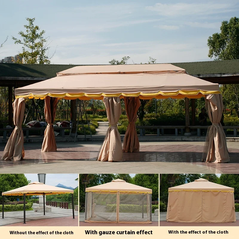 European Style Roman Tent Outdoor Beach Umbrella Commercial Sunshade Pavilion Surround Cloth Mall Sun Umbrella Stall Accessory
