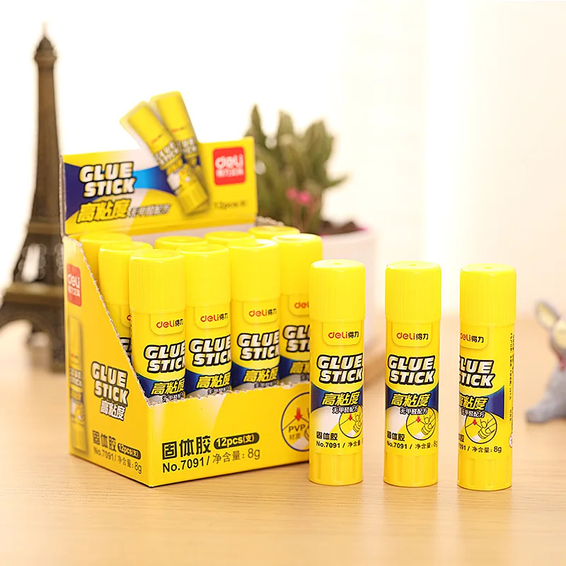 8g White Washable School Glue Sticks with Screw on Cap 24 Pack Sticks Immediately