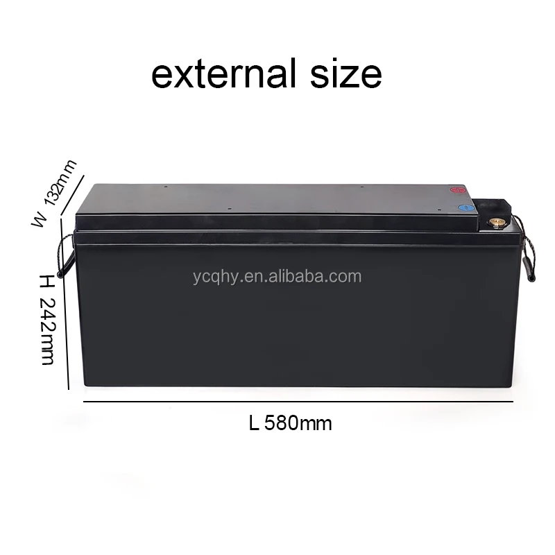 European Version 12v 180ah Abs Plastic Battery box Lifepo4  Lithium Battery box enclosure