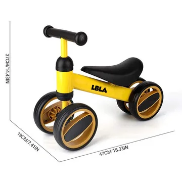2021 New LBLA Baby Walk Bike Drop shipping Children Mini Balance Bike 4 Wheels No Pedal Toddler Bicycle for Kids