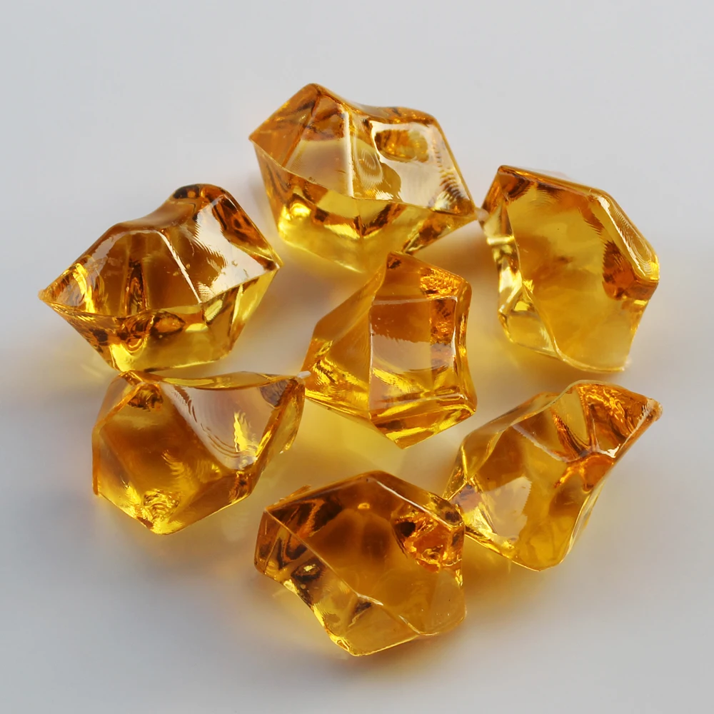 
S M L Size Translucent Acrylic Crystal Gemstone Ice Rock Craft For Party Vase Filler Decorative Stone Collection Home Garden 