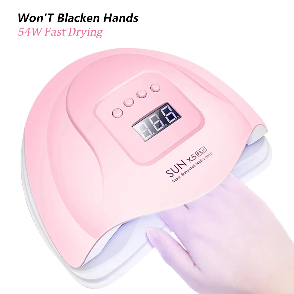 UV Led Lamp With Timer Nail Gel Lamps 54w Sun Uv Lamp Lights Digital Nail Art Machine Nail Gel Dryer New 2020 Trending Product