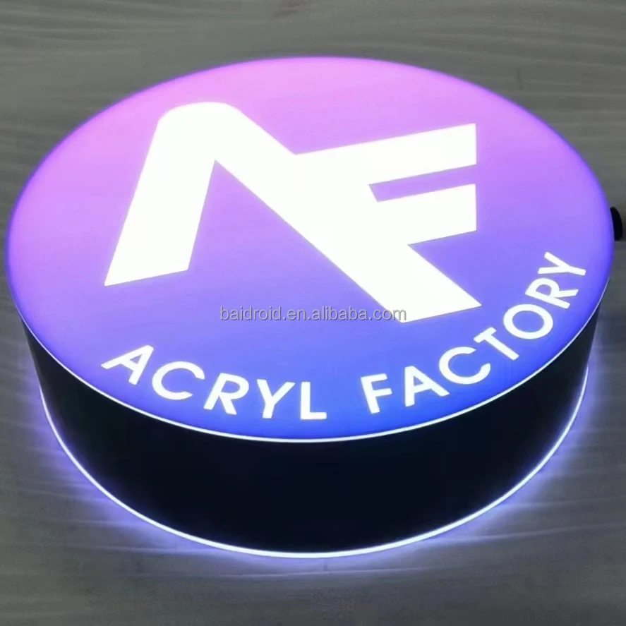 Custom restaurant cafe led illuminated signs led light box signage projecting sign