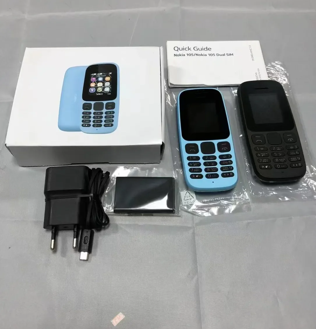 Low price high quality new feature phone 800 mAh battery supports dual sim for nokia 105 2017 2019 smart phone