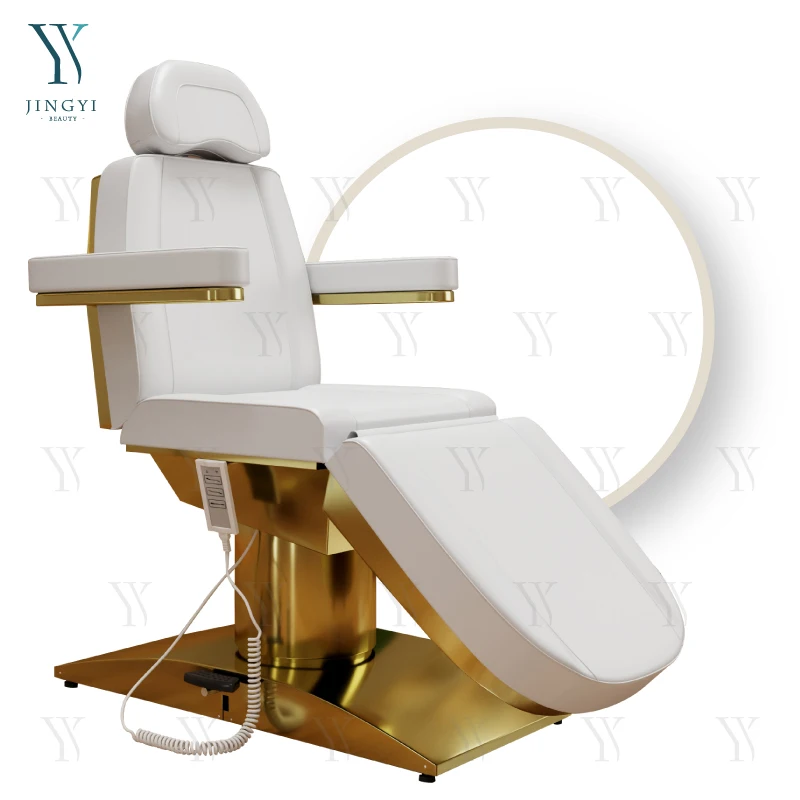 Luxury Beauty Salon Furniture eyelash Table Spa Bed Electric Facial Table White Massage Bed With Rotate 360 Degrees