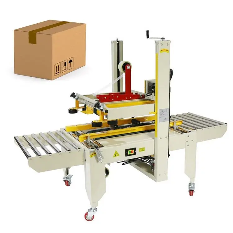 carton tape closing case sealer low price semi automatic scotch tape carton seal machine