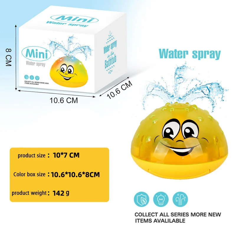 Baby Bath Animal Bath Toy Whale  Bathtub Shower Toys Kids Automatic Induction Spray Water Bath Toy with Light  SS