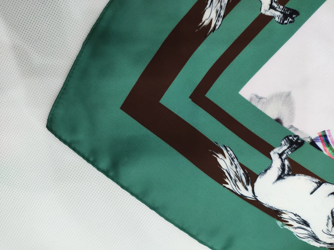 Роскошные шелковые шарфы от производителя известного бренда с принтом индивидуальный дизайн шелковый шарф с цифровой печатью