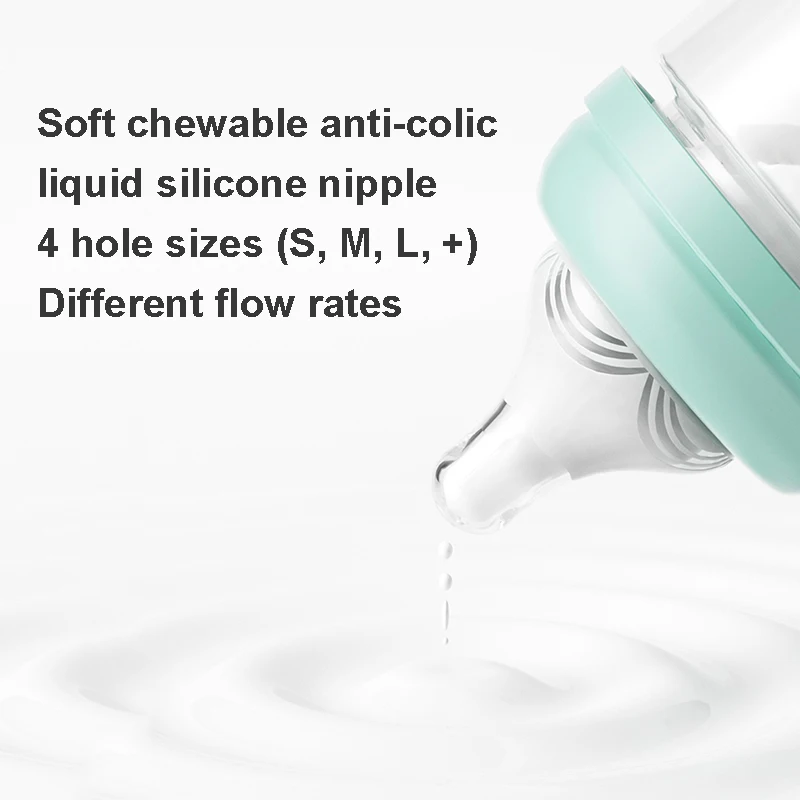 ALGO factory wholesale 120ml/180ml/260ml baby feeding bottle custom bpa free food grade plastic baby milk bottle