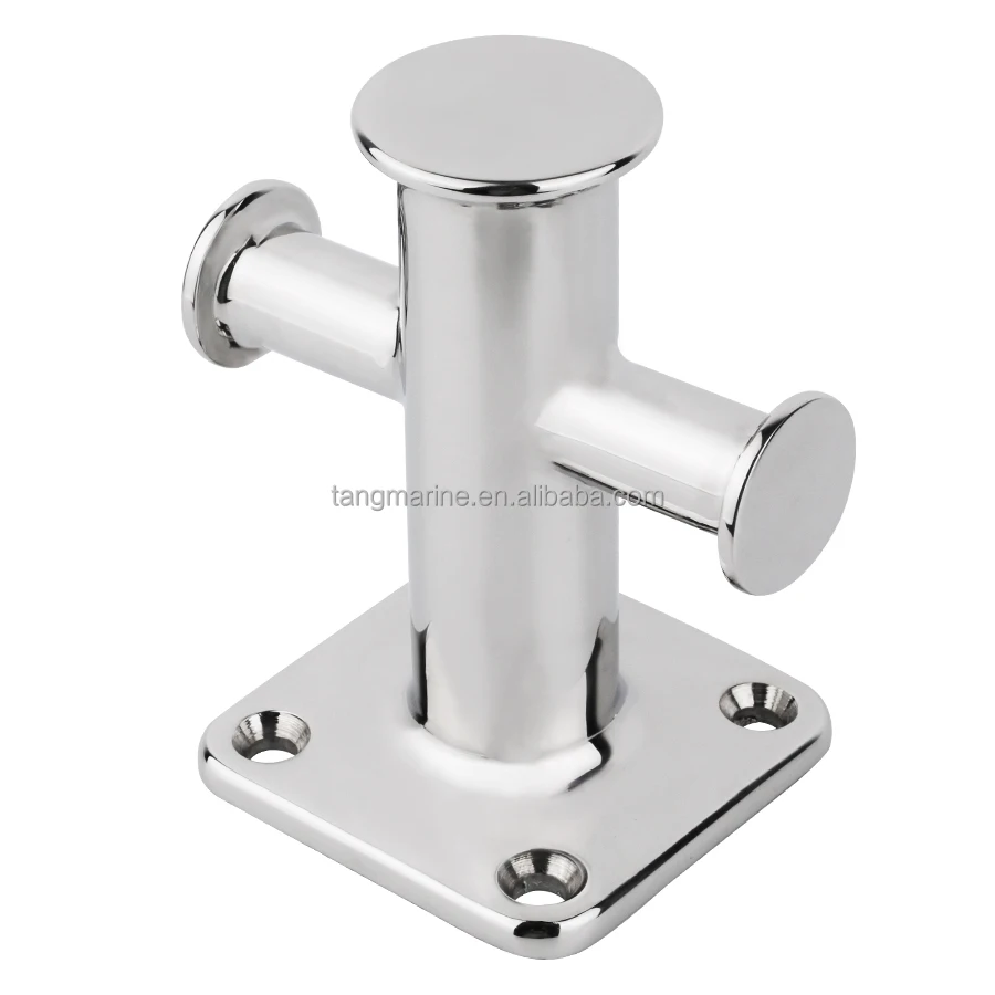 Boat single bollard AISI316 stainless steel marine hardware  double cross bollard