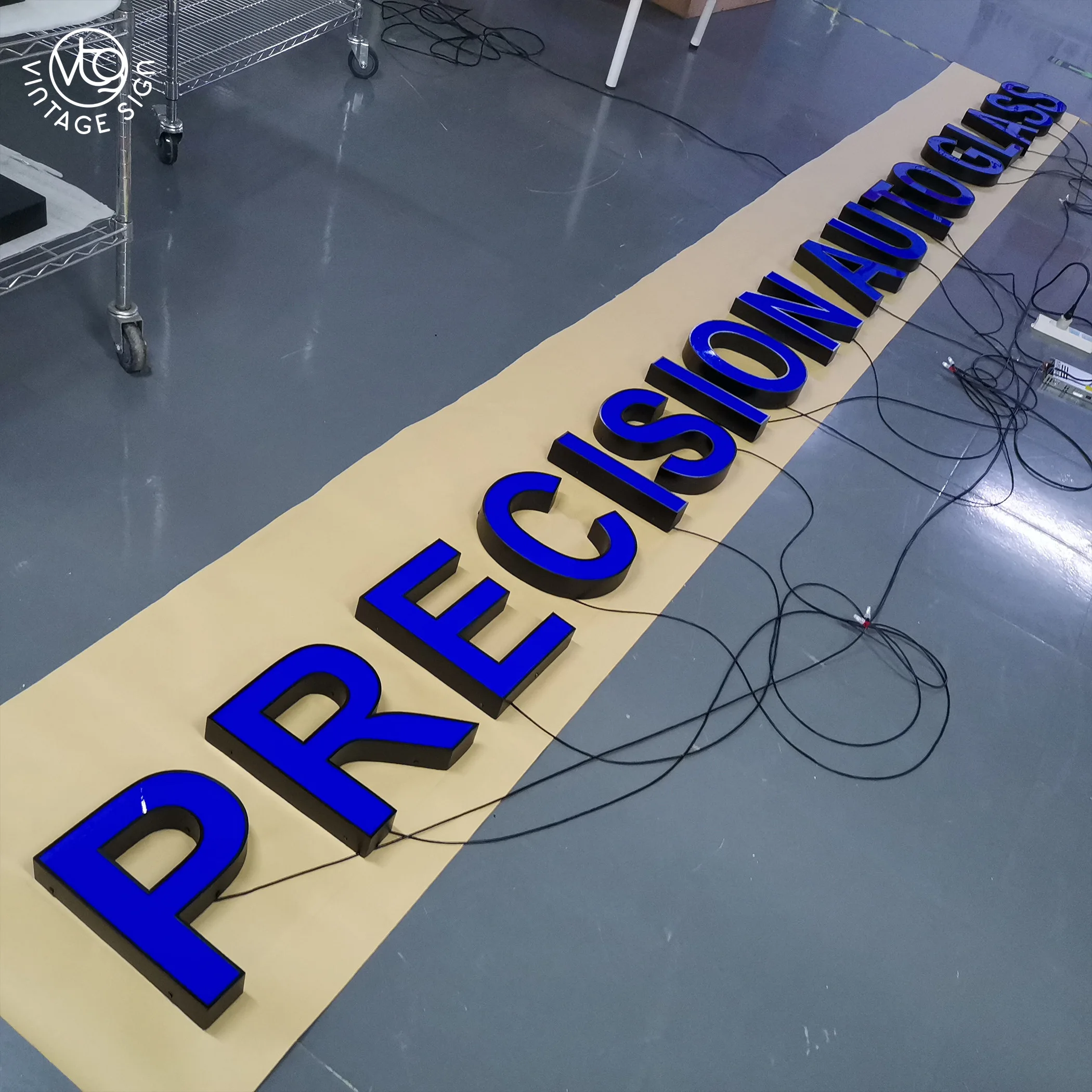 Custom Led Sign Open Outdoor Store Light Up Front Channel Letter Signs 3D Lighting Acrylic Led Channel Letters Signage