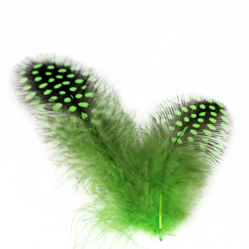 6-12cm Wholesale Dyed Multi-Color Plumas feather Dotted Guinea Fowl Pearl Feathers for crafts Decoration Accessories