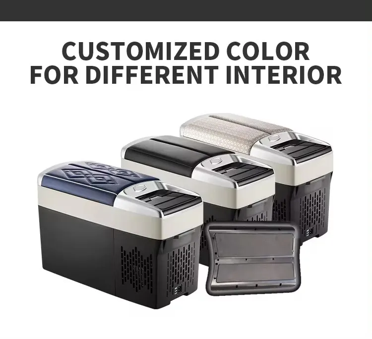 Factory Price 11L Console Refrigerator 12V Car Freezer Fridge Portable Cooler for Vehicle Armrest