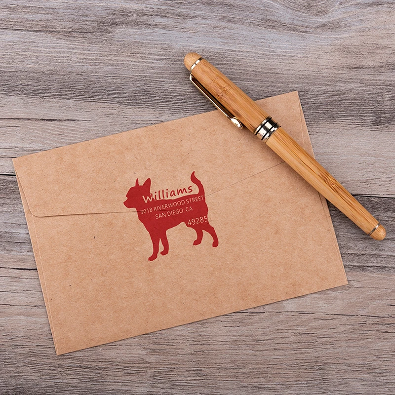 Wholesale Fast Delivery Oem low moq Dropshipping Office Supplies Customizable Pattern Text Creative Wooden Seal