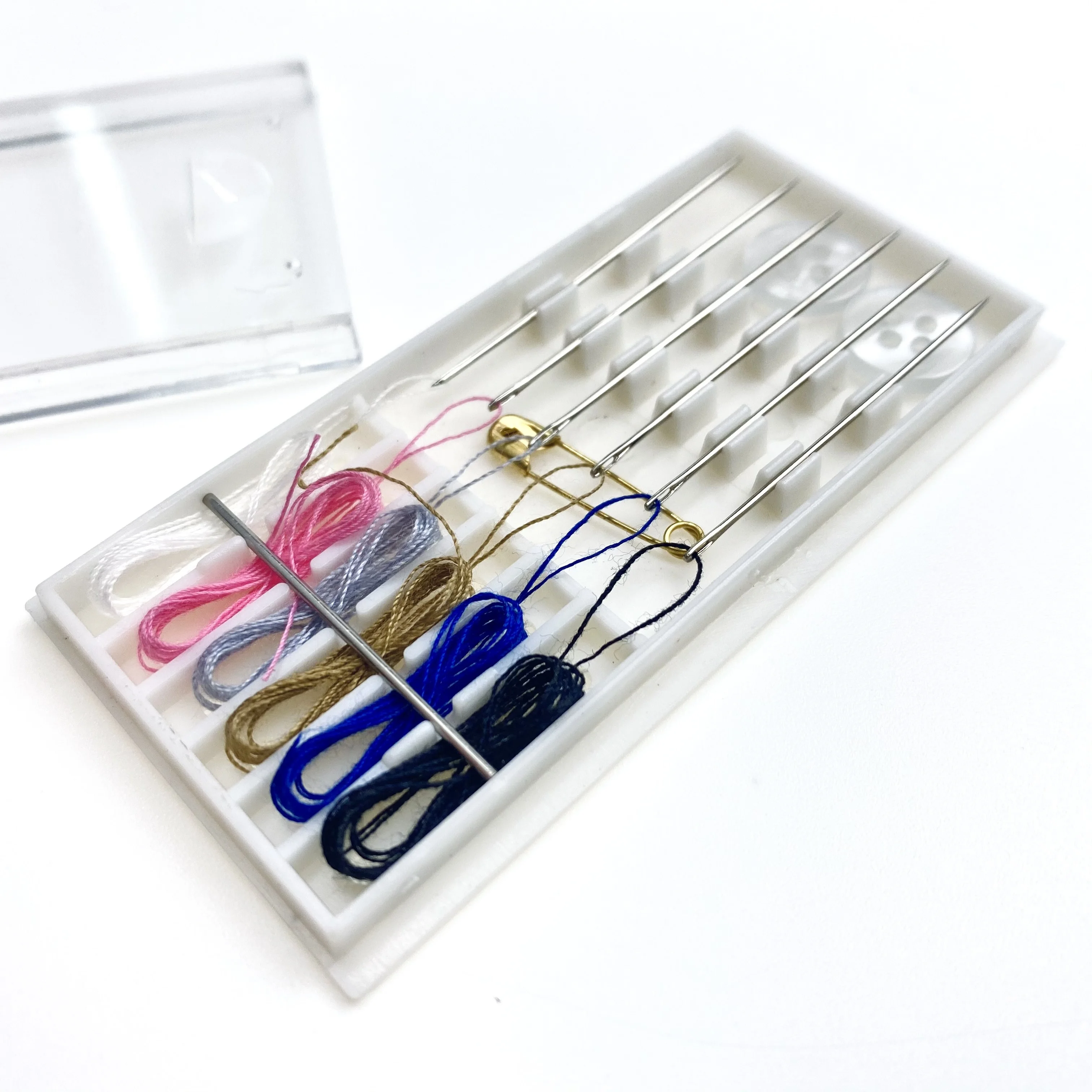 Дорожный швейный мини-набор, набор игл для отеля, набор швейных принадлежностей, коробка