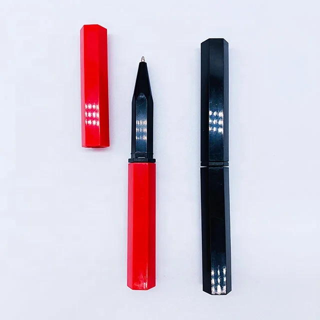 
Customizable logo available for wholesale gift ballpoint pen stylus in black and red 